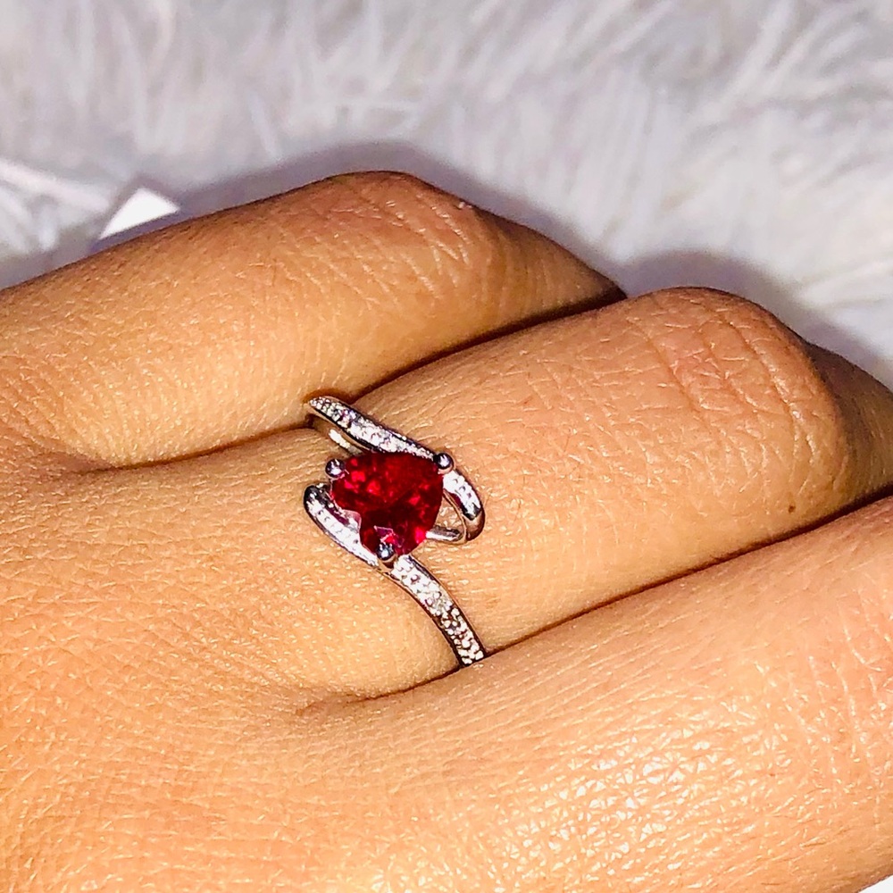 Real diamond custom made ring ring, promise ring  free appraisal Christmas gift - Picture 8 of 8